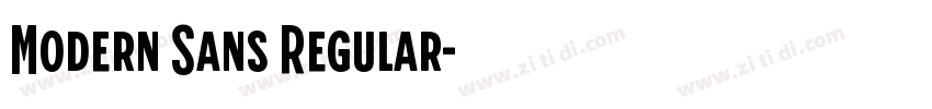 Modern Sans Regular字体转换 Modern Sans Regular字体转换